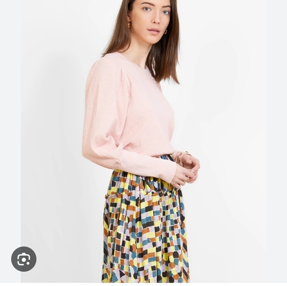 Apiece apart olimpio puff sleeve sweatshirt - Picture 3 of 10